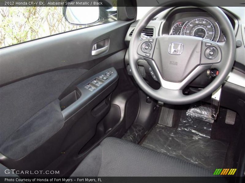 Alabaster Silver Metallic / Black 2012 Honda CR-V EX