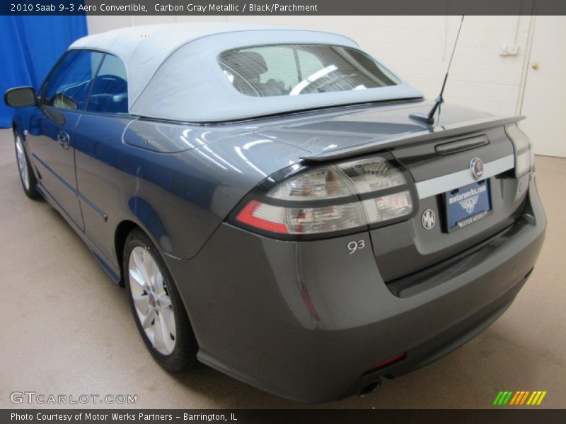 Carbon Gray Metallic / Black/Parchment 2010 Saab 9-3 Aero Convertible