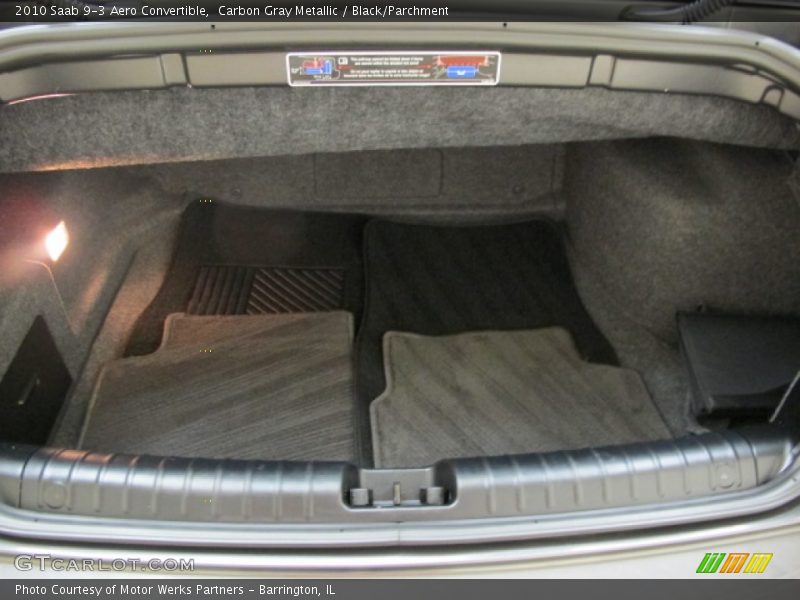 Carbon Gray Metallic / Black/Parchment 2010 Saab 9-3 Aero Convertible