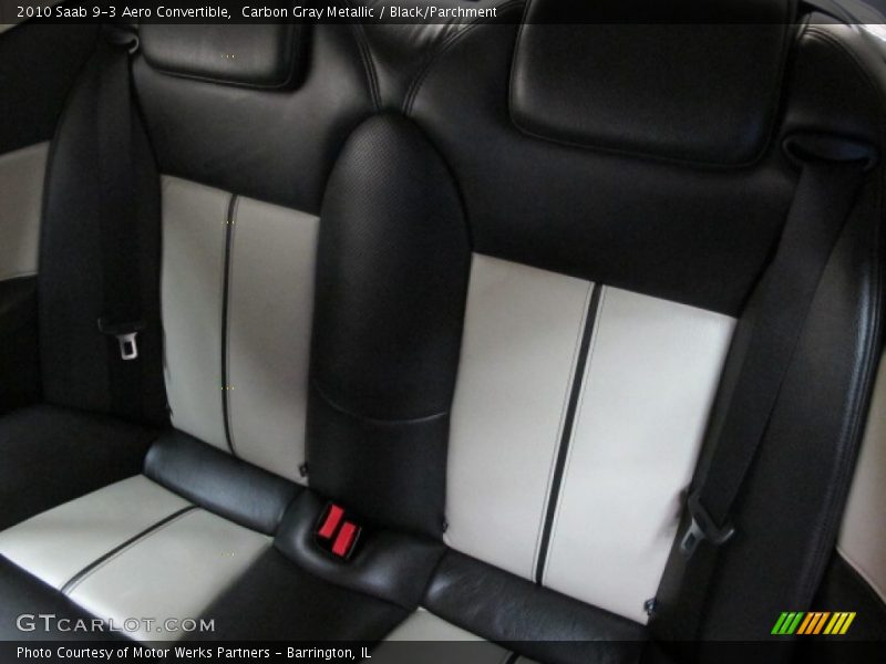 Rear Seat of 2010 9-3 Aero Convertible