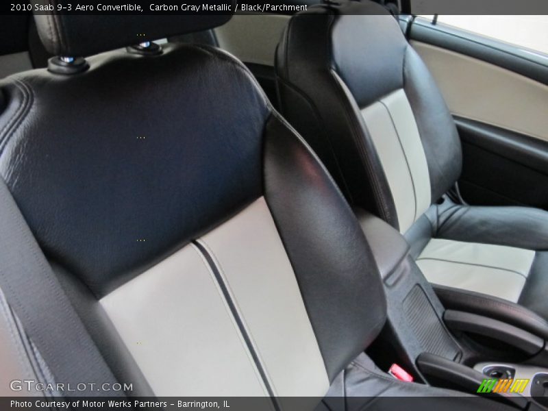 Carbon Gray Metallic / Black/Parchment 2010 Saab 9-3 Aero Convertible