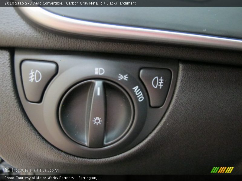 Controls of 2010 9-3 Aero Convertible