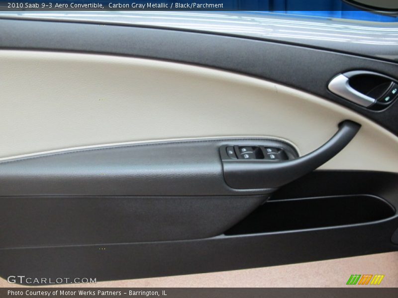 Carbon Gray Metallic / Black/Parchment 2010 Saab 9-3 Aero Convertible