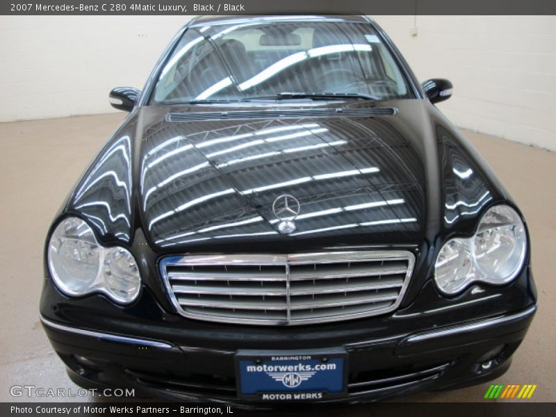 Black / Black 2007 Mercedes-Benz C 280 4Matic Luxury