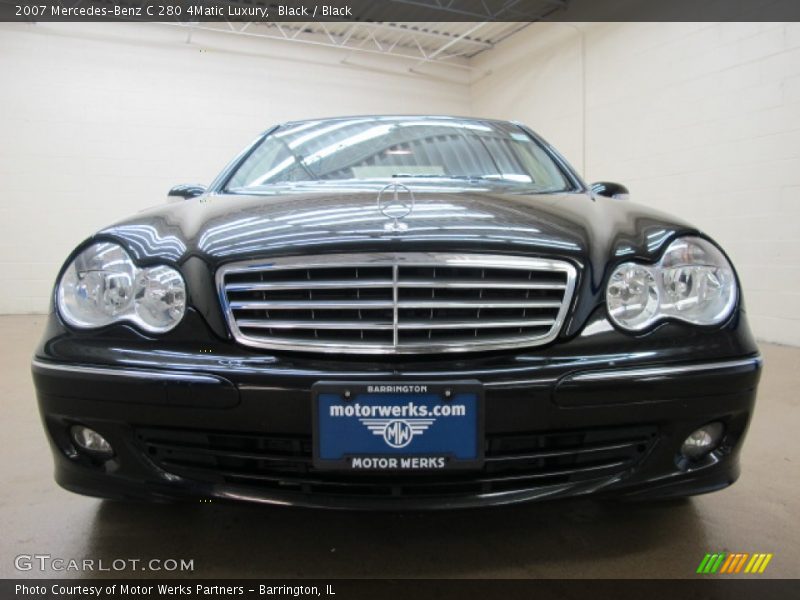 Black / Black 2007 Mercedes-Benz C 280 4Matic Luxury