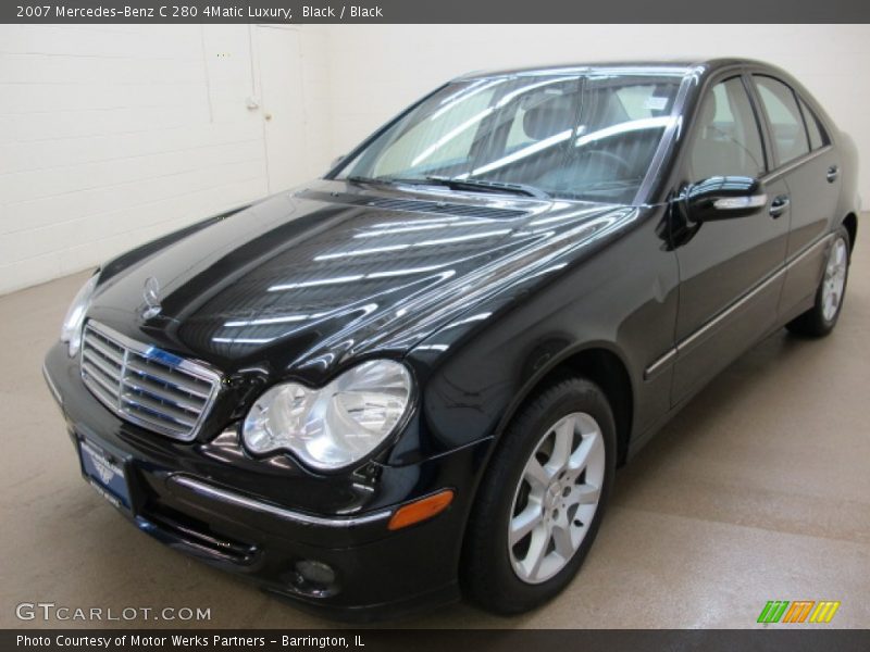 Black / Black 2007 Mercedes-Benz C 280 4Matic Luxury