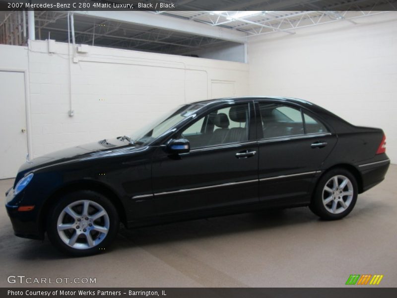 Black / Black 2007 Mercedes-Benz C 280 4Matic Luxury