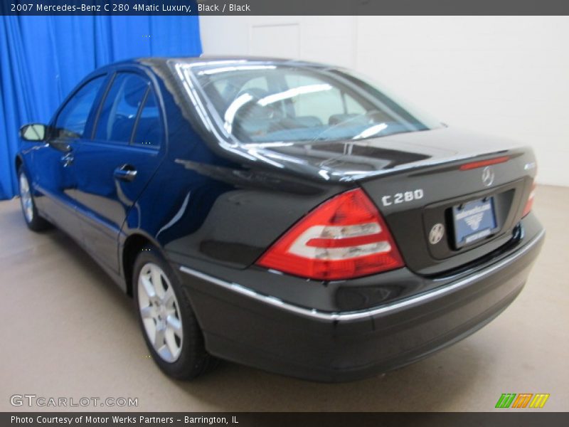 Black / Black 2007 Mercedes-Benz C 280 4Matic Luxury