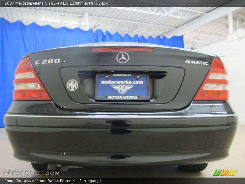 Black / Black 2007 Mercedes-Benz C 280 4Matic Luxury