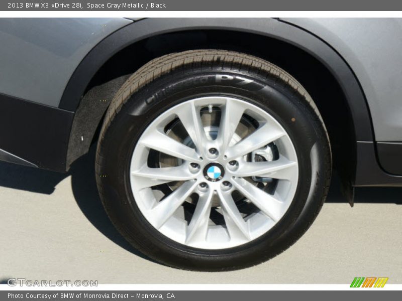 Space Gray Metallic / Black 2013 BMW X3 xDrive 28i