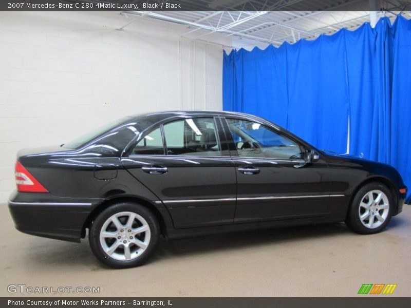 Black / Black 2007 Mercedes-Benz C 280 4Matic Luxury