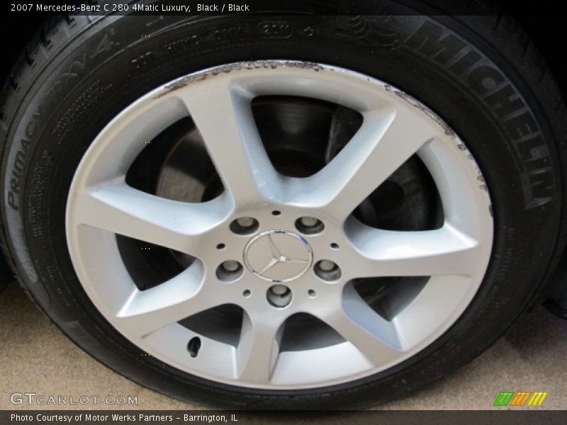 Black / Black 2007 Mercedes-Benz C 280 4Matic Luxury