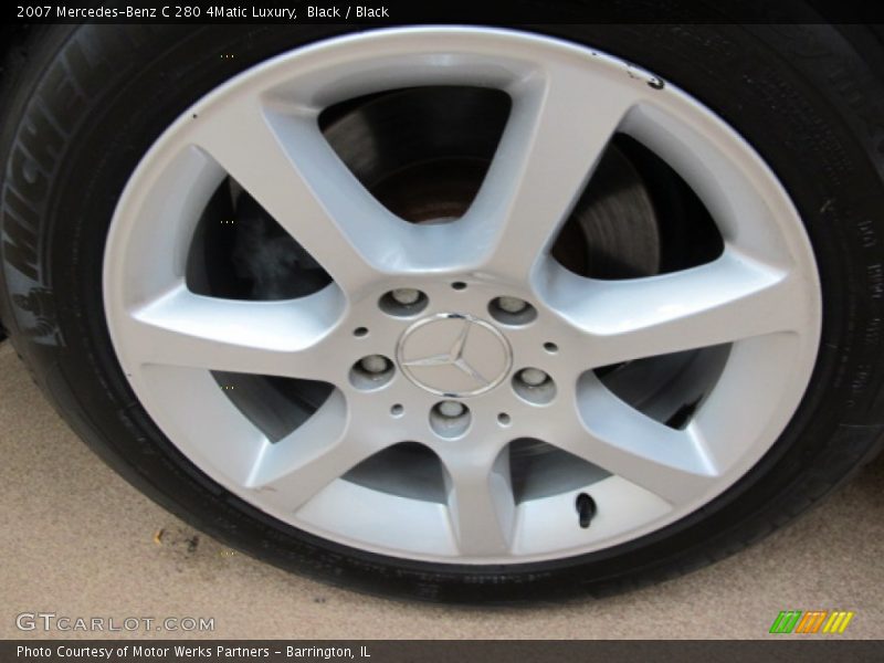 Black / Black 2007 Mercedes-Benz C 280 4Matic Luxury