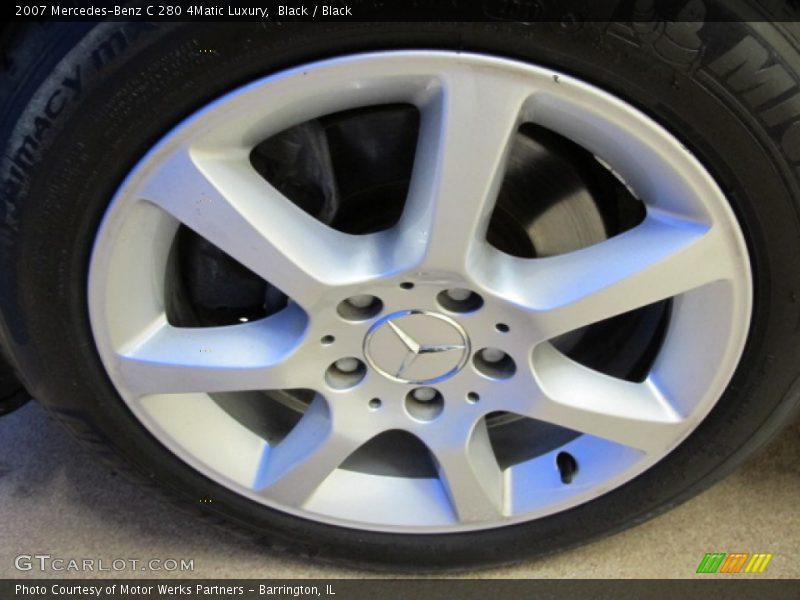 Black / Black 2007 Mercedes-Benz C 280 4Matic Luxury