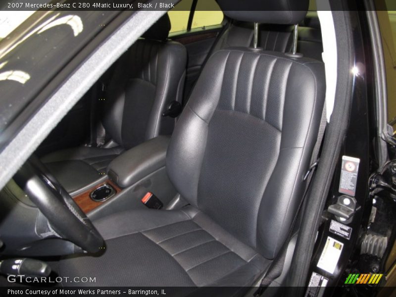 Black / Black 2007 Mercedes-Benz C 280 4Matic Luxury