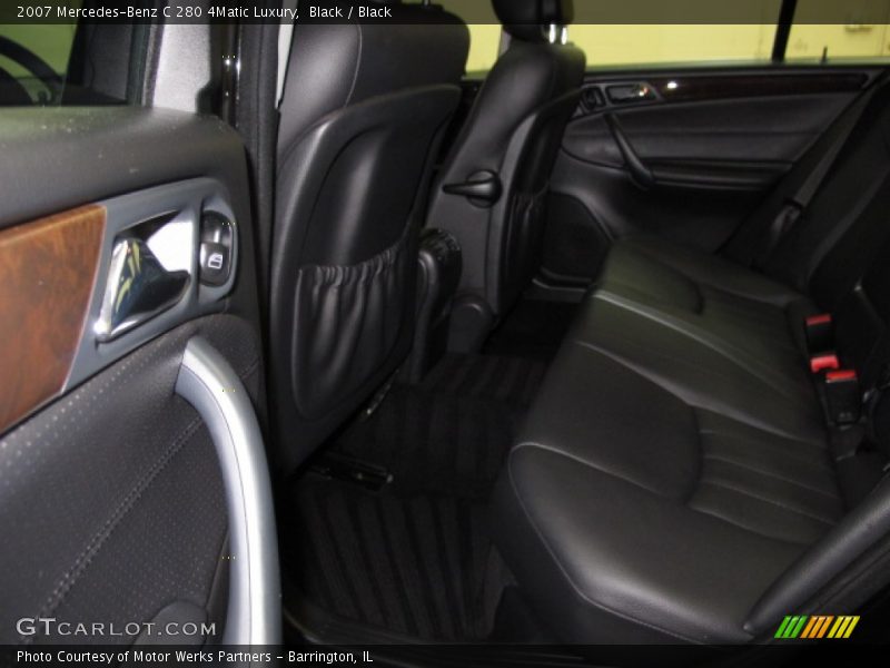 Black / Black 2007 Mercedes-Benz C 280 4Matic Luxury