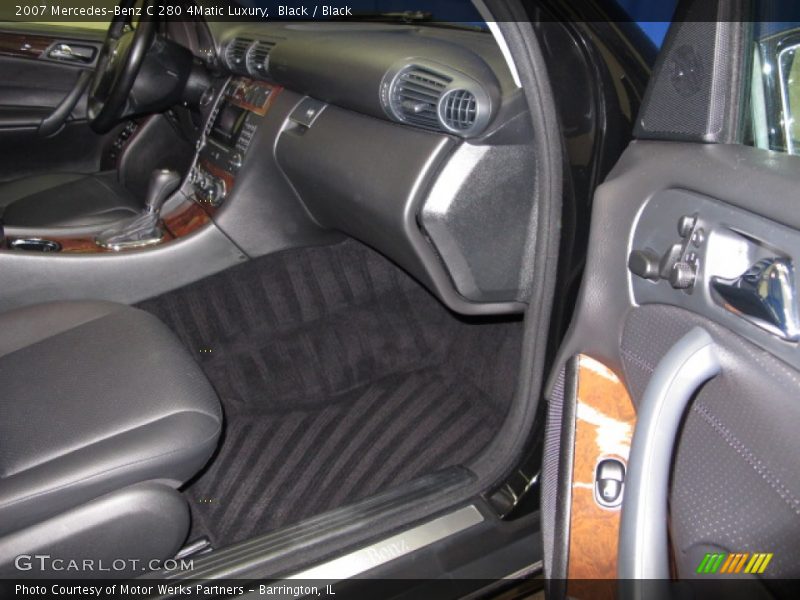 Black / Black 2007 Mercedes-Benz C 280 4Matic Luxury