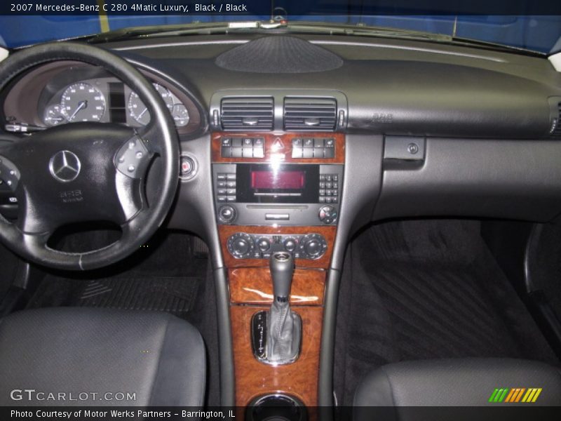 Black / Black 2007 Mercedes-Benz C 280 4Matic Luxury