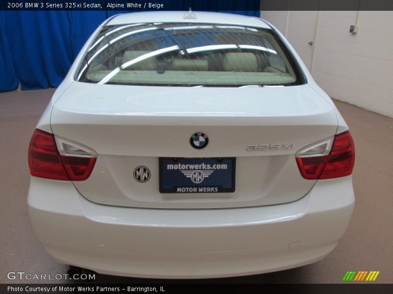 Alpine White / Beige 2006 BMW 3 Series 325xi Sedan