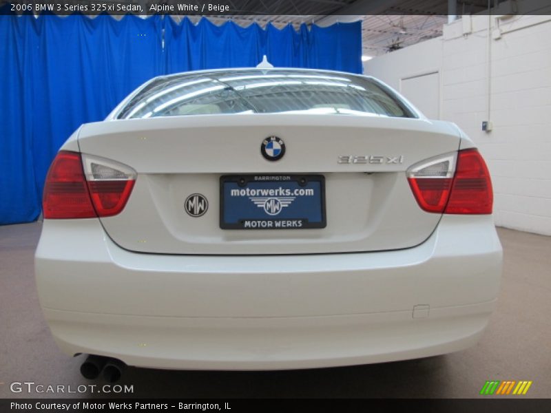 Alpine White / Beige 2006 BMW 3 Series 325xi Sedan