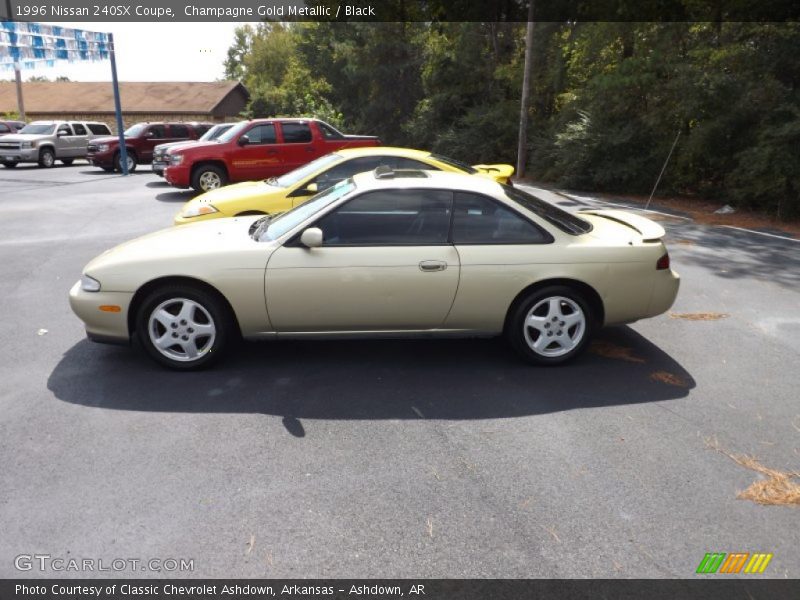 Champagne Gold Metallic / Black 1996 Nissan 240SX Coupe