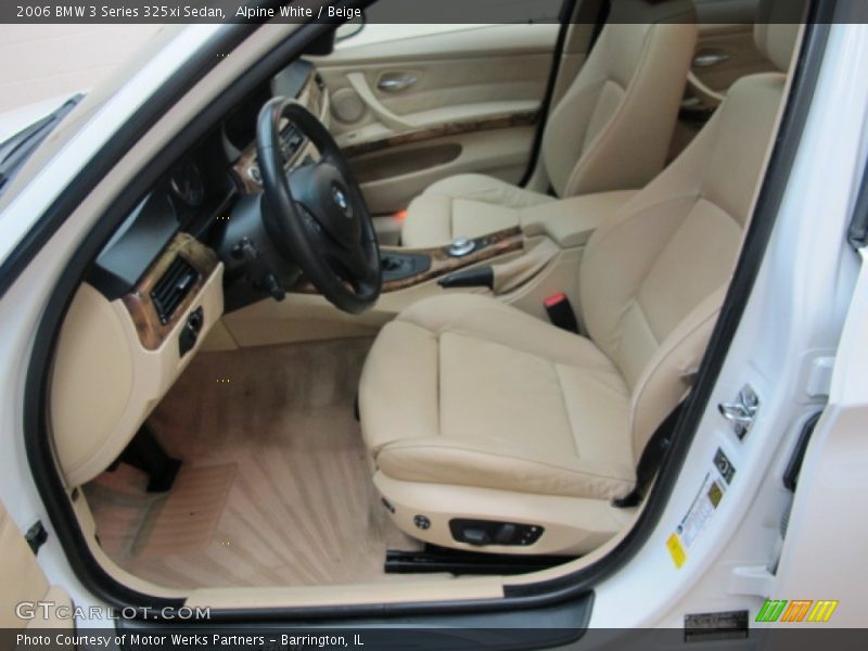 Alpine White / Beige 2006 BMW 3 Series 325xi Sedan