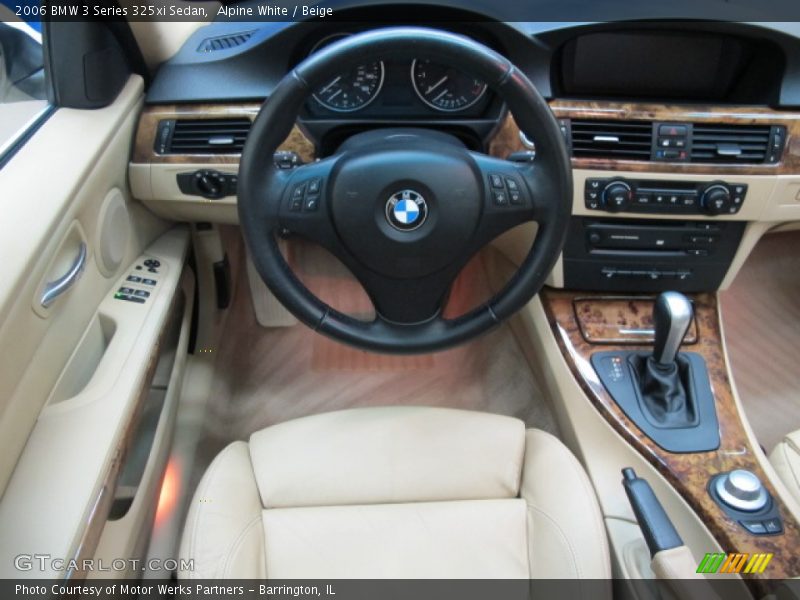 Alpine White / Beige 2006 BMW 3 Series 325xi Sedan