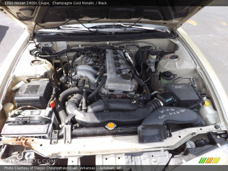 Champagne Gold Metallic / Black 1996 Nissan 240SX Coupe