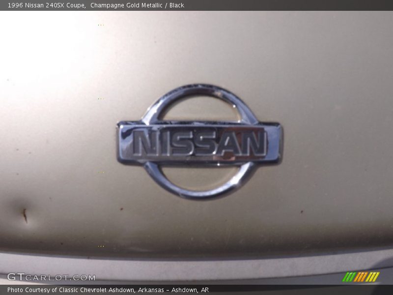Champagne Gold Metallic / Black 1996 Nissan 240SX Coupe