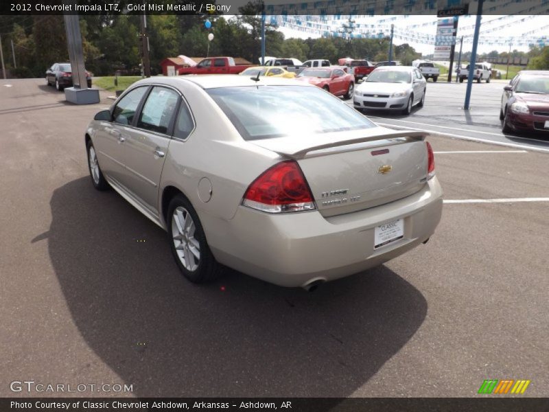 Gold Mist Metallic / Ebony 2012 Chevrolet Impala LTZ
