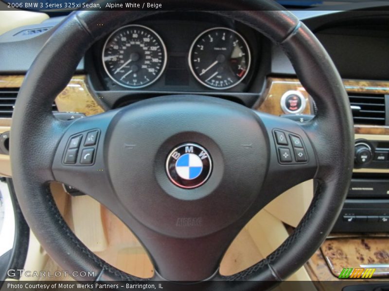 Alpine White / Beige 2006 BMW 3 Series 325xi Sedan