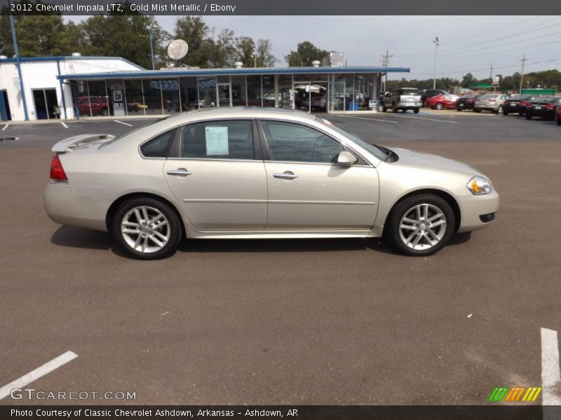 Gold Mist Metallic / Ebony 2012 Chevrolet Impala LTZ