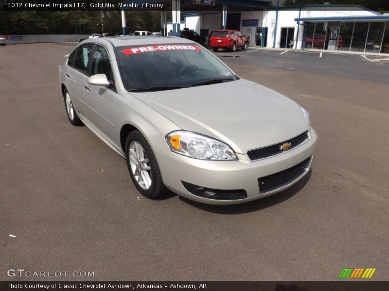 Gold Mist Metallic / Ebony 2012 Chevrolet Impala LTZ
