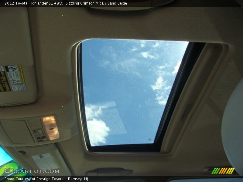 Sizzling Crimson Mica / Sand Beige 2012 Toyota Highlander SE 4WD