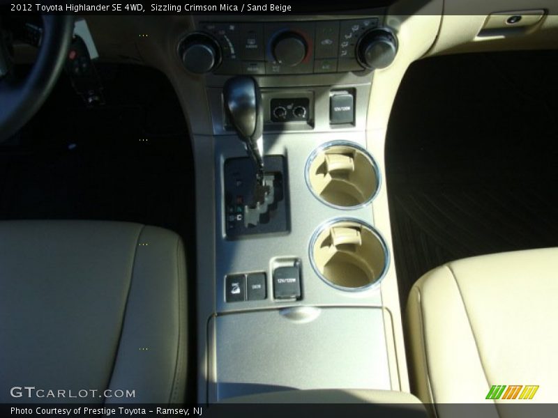 Sizzling Crimson Mica / Sand Beige 2012 Toyota Highlander SE 4WD
