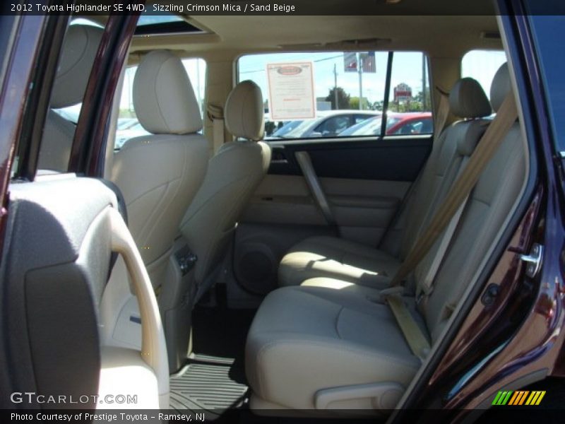 Sizzling Crimson Mica / Sand Beige 2012 Toyota Highlander SE 4WD