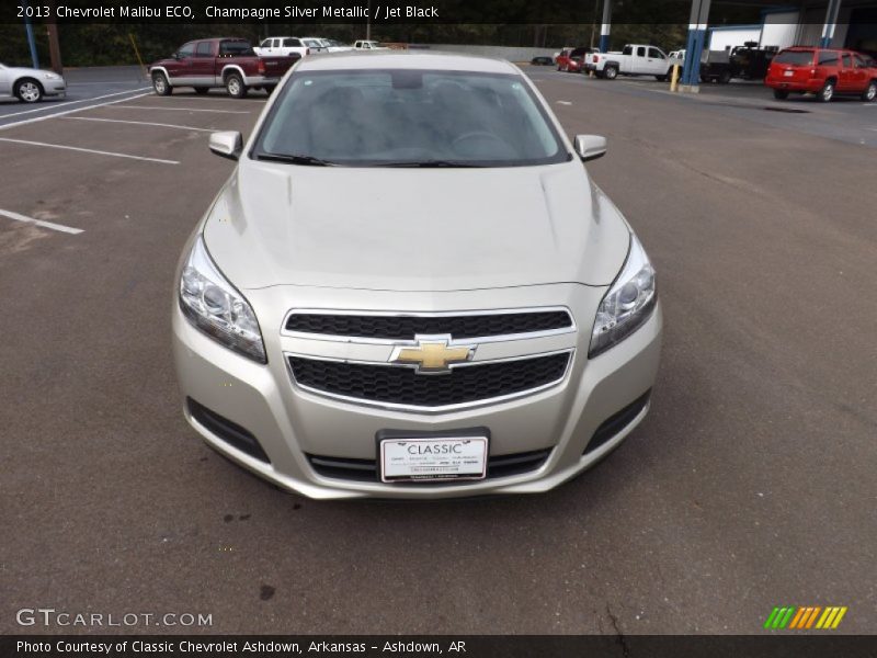 Champagne Silver Metallic / Jet Black 2013 Chevrolet Malibu ECO