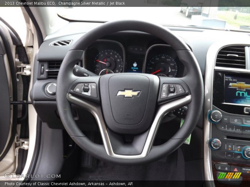 Champagne Silver Metallic / Jet Black 2013 Chevrolet Malibu ECO