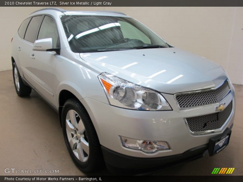 Silver Ice Metallic / Light Gray 2010 Chevrolet Traverse LTZ