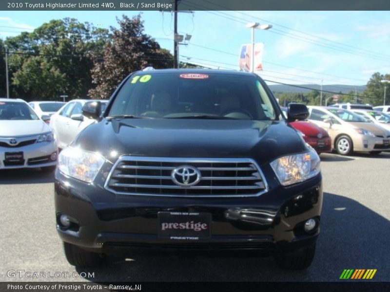 Black / Sand Beige 2010 Toyota Highlander Limited 4WD
