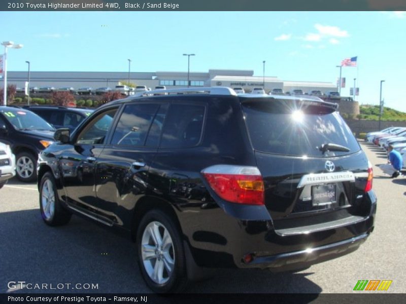 Black / Sand Beige 2010 Toyota Highlander Limited 4WD