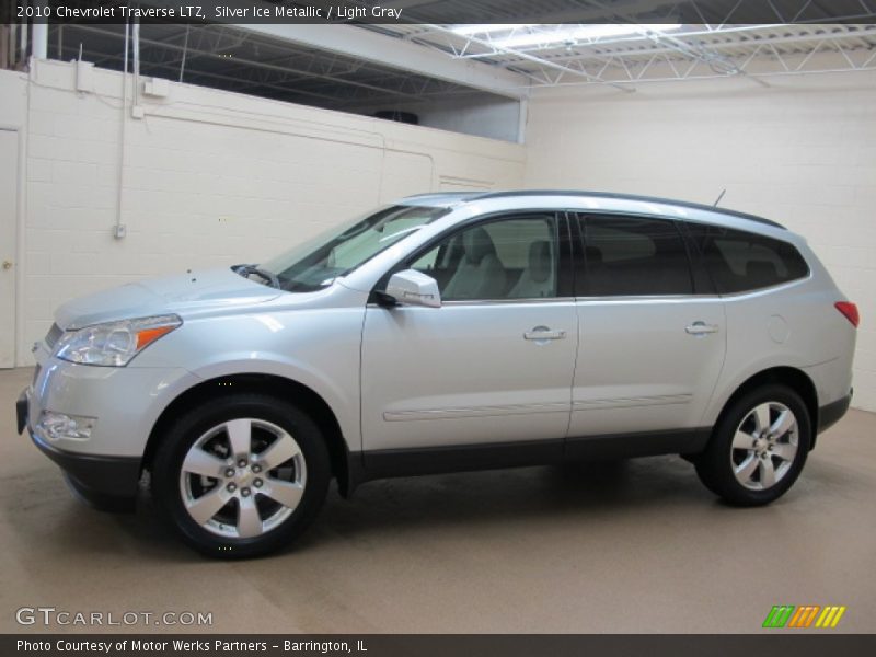 Silver Ice Metallic / Light Gray 2010 Chevrolet Traverse LTZ