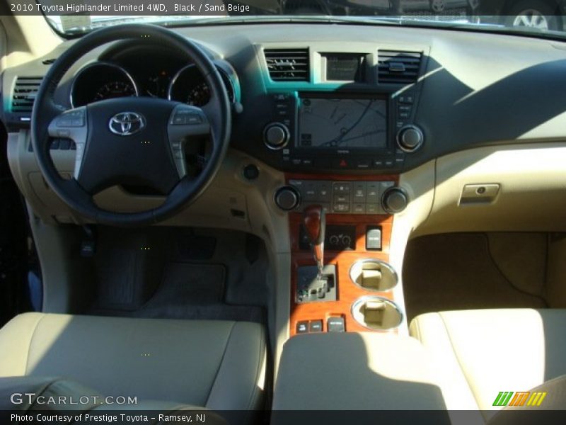 Black / Sand Beige 2010 Toyota Highlander Limited 4WD