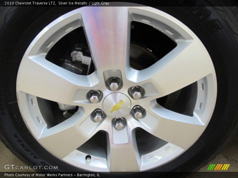 Silver Ice Metallic / Light Gray 2010 Chevrolet Traverse LTZ