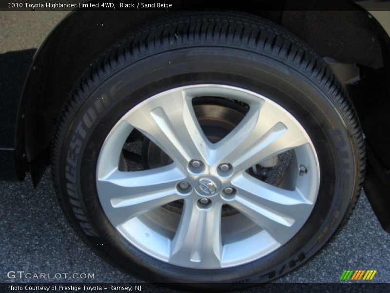 Black / Sand Beige 2010 Toyota Highlander Limited 4WD