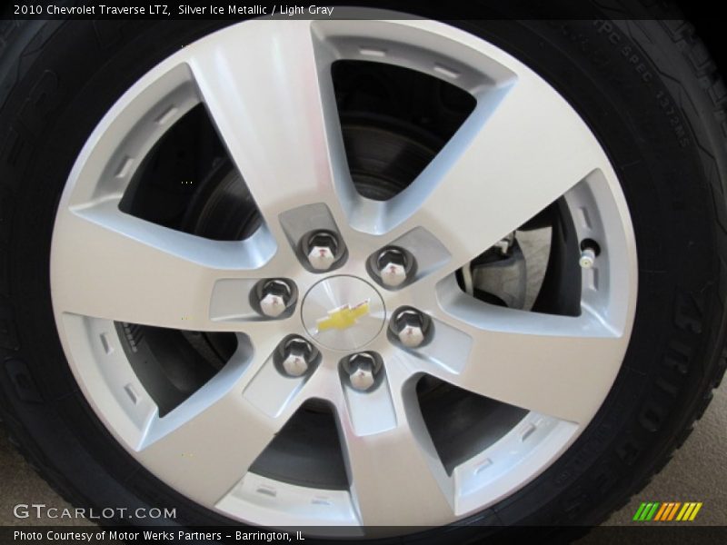 Silver Ice Metallic / Light Gray 2010 Chevrolet Traverse LTZ