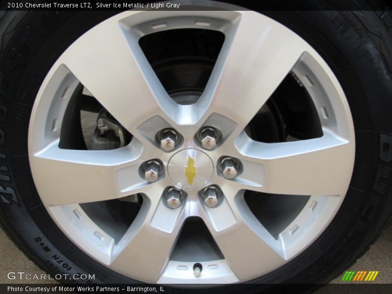 Silver Ice Metallic / Light Gray 2010 Chevrolet Traverse LTZ