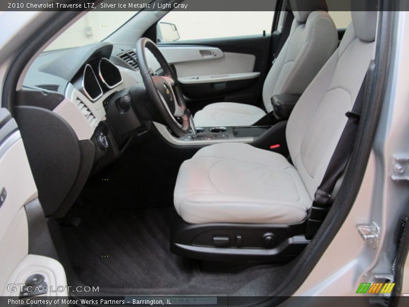 Silver Ice Metallic / Light Gray 2010 Chevrolet Traverse LTZ