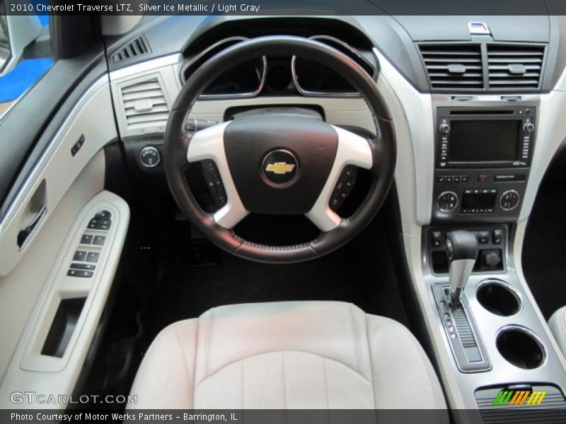 Silver Ice Metallic / Light Gray 2010 Chevrolet Traverse LTZ