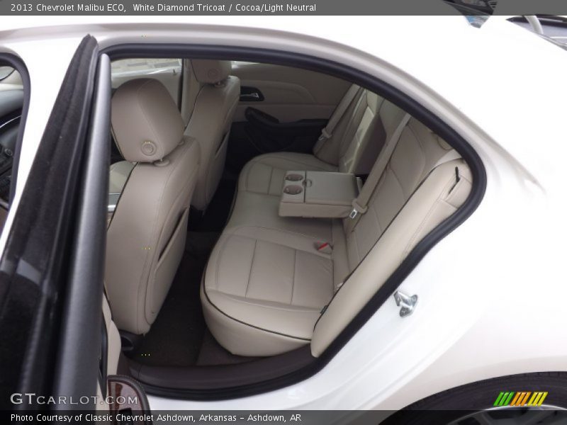 White Diamond Tricoat / Cocoa/Light Neutral 2013 Chevrolet Malibu ECO
